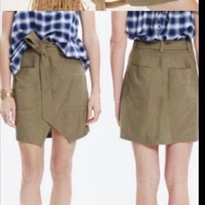 Madewell Linen Mini Skirt